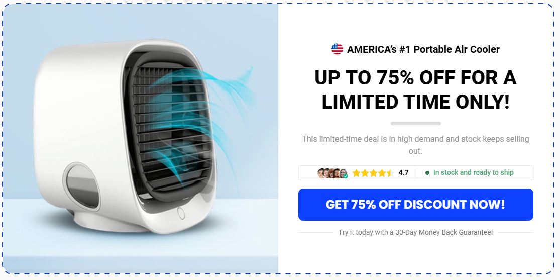 AiraBreeze Portable Air Cooler